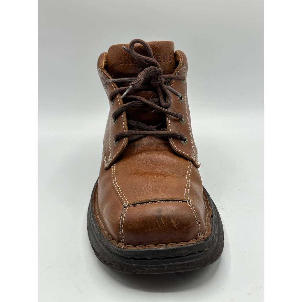 Mens Skechers Leather Lace Up Chukka Boots Brown Size 9 Y2K Vintage - Picture 9 of 15